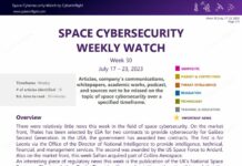 Space Cybersecurity Watch by CyberInflight, W30 – 2023