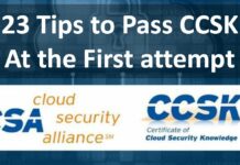 23 Tips to Pass CCSK (Certificate of Cloud Security Knowledge) from CSA at the first attempt